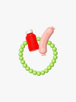 Sausage and Ketchup Bracelet