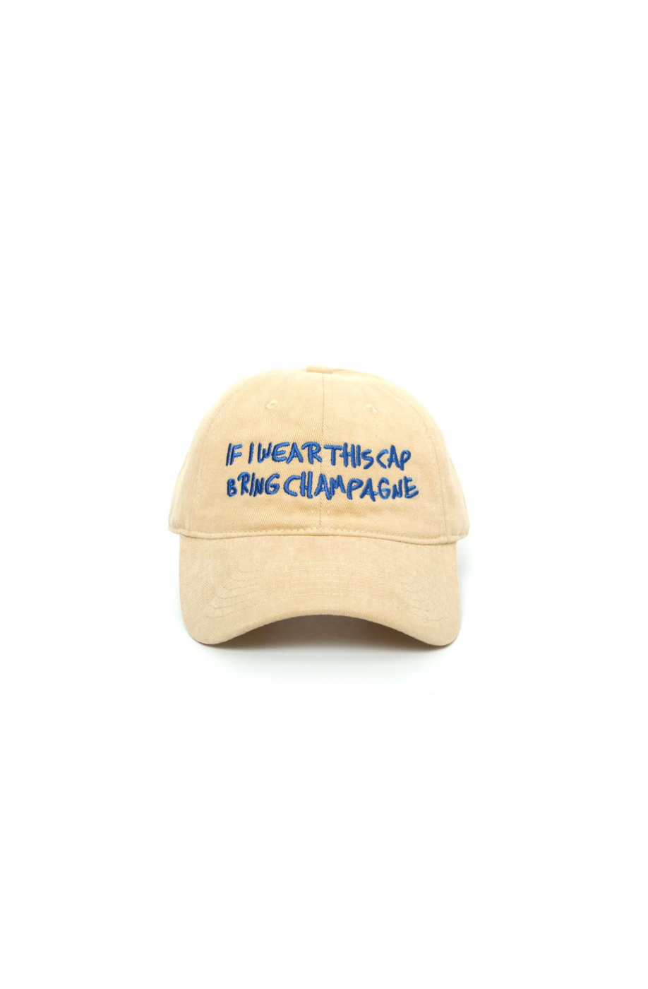 A hat with something about alcohol on it