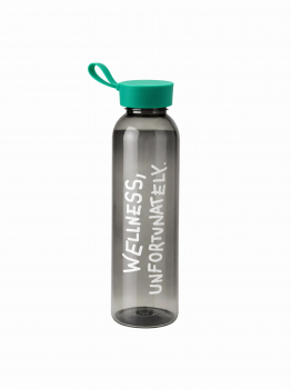 A bottle with a motivational message