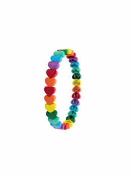 Multicolored Hearts Bracelet
