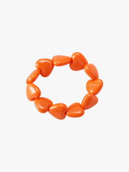 Orange Hearts Bracelet