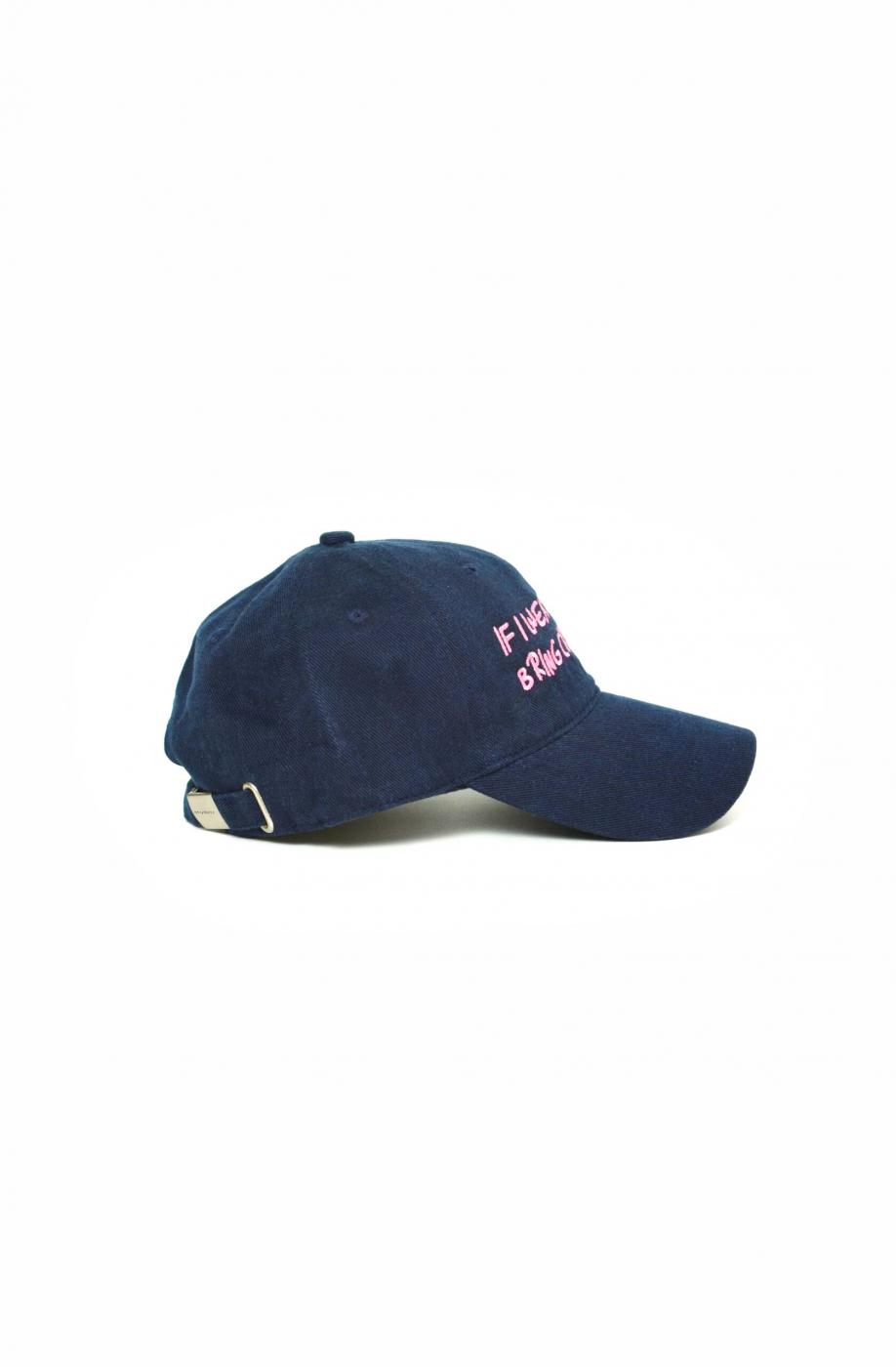 A hat with something about alcohol on it