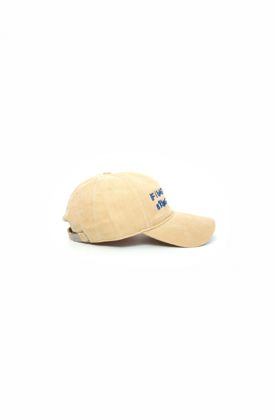 A hat with something about alcohol on it