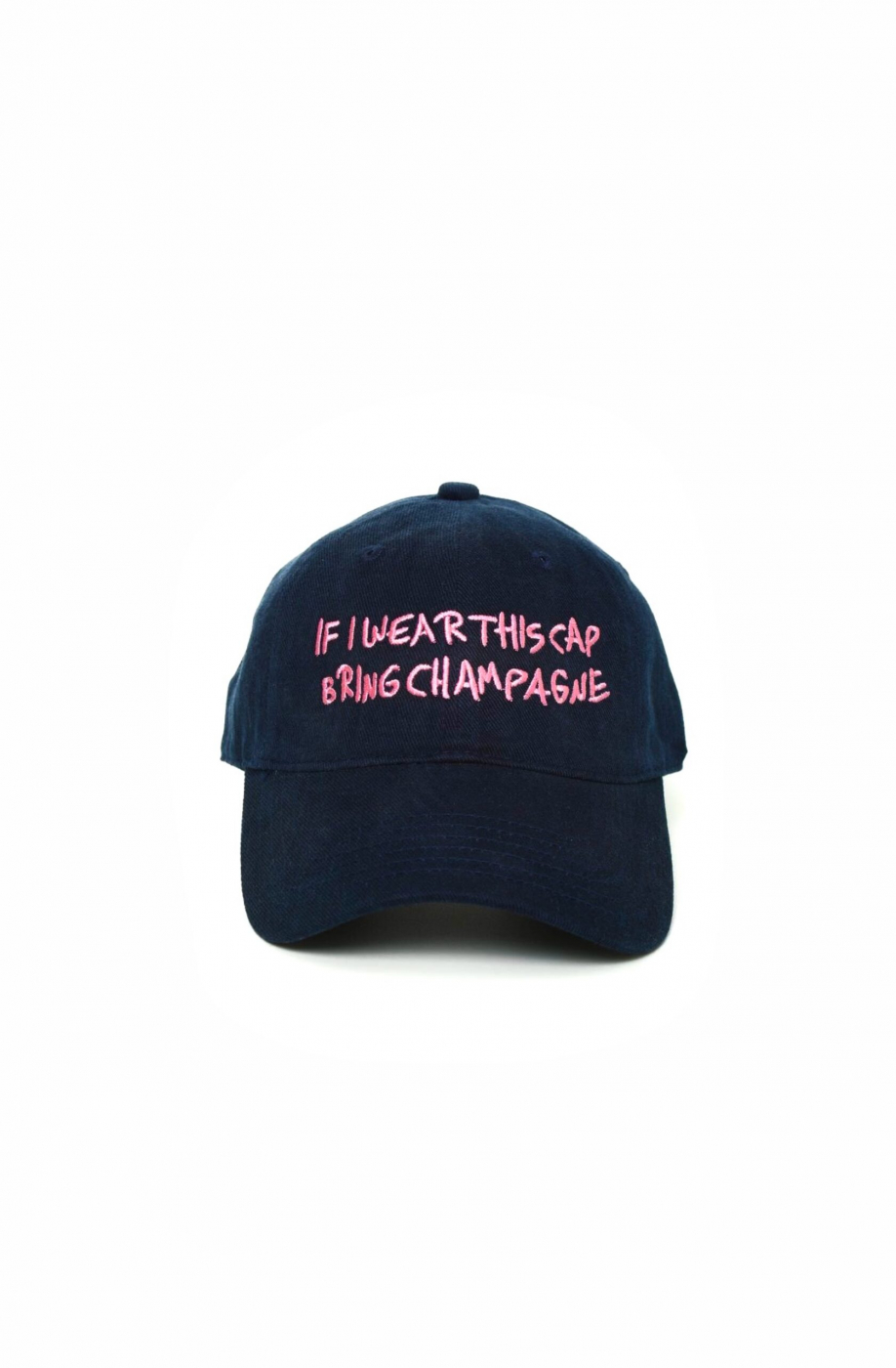 A hat with something about alcohol on it