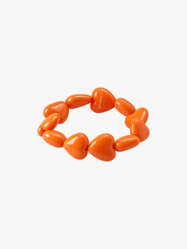 Orange Hearts Bracelet