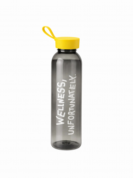 A bottle with a motivational message